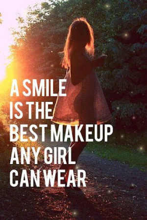 smile is the best make up quote