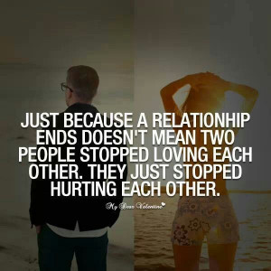 Stopped hurting each other