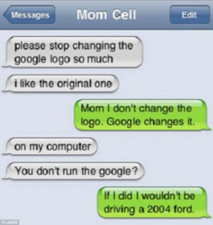 Amusing: One tech-troubled mother struggles with the concept of Google ...