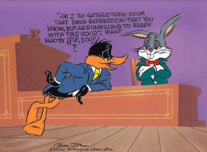 ... Brothers Limited Edition Cel Grilled Rabbit Bugs Bunny & Daffy Duck