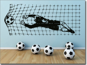 Wandtattoo Fußballtor, | Wanddeko fürs Kinderzimmer