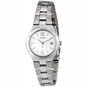 watch women s seiko white dial stainless steel seiko watch