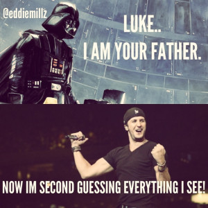 Luke Bryan meets Darth Vader #funny #humor