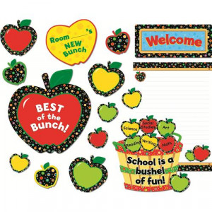 Poppin' Patterns ® Back-to-School Apples Mini Bulletin Boards