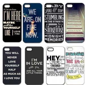 Best New Design One Direction Quotes Cell Phones Cover Case for Apple ...
