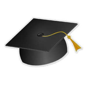 Graduation Cap Sticker