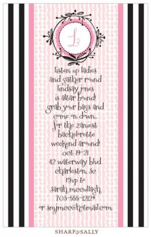 Cute Sayings For Bachelorette Party Invitations 7