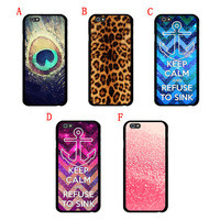 Anchor Quotes Case Pink Leopard Cover Printed Pattern Hard Skin For ...