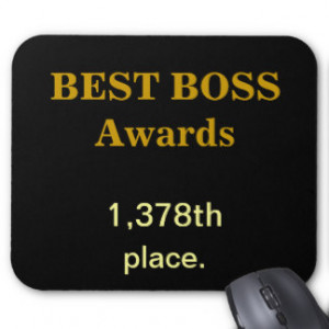 Best Boss Awards Practical Joke Rude Funny Insult Mouse Pad