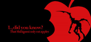 Death Note Apple L Deathnote banner by