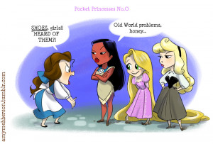 am LOVING these comics by Amy Mebberson . Titled Pocket Princesses ...