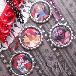 Hipster Ariel and Eric - bottlecap necklace, emo, cute, tattooed
