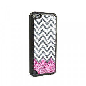 Home » Black Friday » Pink Glitter Chevron iPod Touch 5 and iPod ...