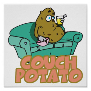 Funny Couch Potato Print