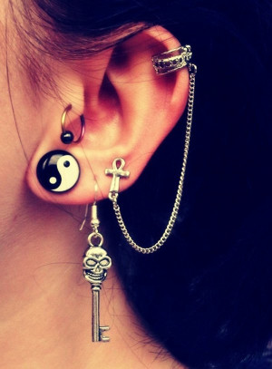 enough, ear piercings have conquered the entire surface of our ears ...
