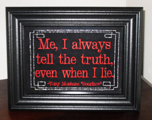 Scarface Quotes Who Do I Trust Me Scarface quote 
