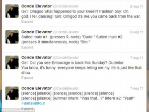 The former Twitter account Conde Elevator tweeted conversations ...