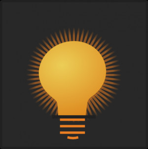 Bright Light Bulb clip art