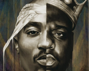 Tupac And Biggie Quotes Biggie & tupac portrait