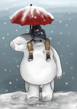 Hiro! What are you doing in the cold without your winter clothing ...