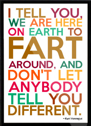 Kurt Vonnegut Framed Quote