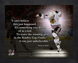 ... -Kane-Chicago-Blackhawks-8x10-Black-Wood-Framed-Pro-Quotes-Photo