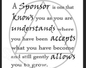 AA Recovery Sponsor Gift Al-Anon NA Inspirational Art Quote - Instant ...