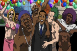 boondocks pictures of riley and huey , boondocks huey face ,