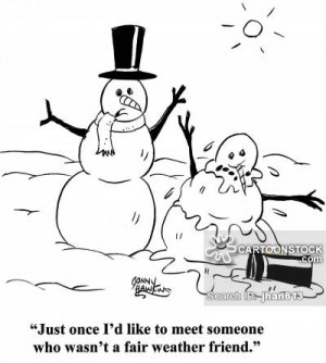 melting snow cartoon