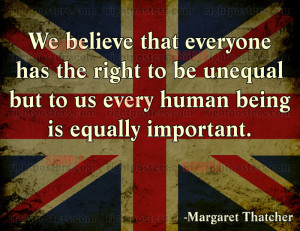Thatcher Equality Poster