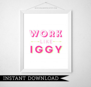 ... Azalea Fancy Quote 8x10 PDF - Iggy Fancy Work Motivation Inspiration