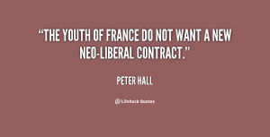 quote Peter Hall the youth of france do not want 17567 png