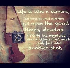 Camera Tumblr Quotes Life is like a camera
