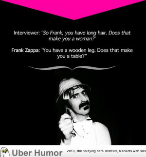 Frank Zappa gives a snappy answer to a stupid question