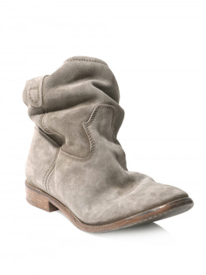 isabel marant jenny suede leather ankle boots in brown grey