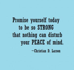 Famous Peace of Mind Quotes with Images - Picture - Photos - Promise ...