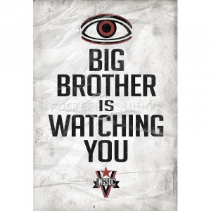 1984 quotes about big brother posters big brother is watching you 1984 ...