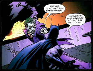 Batman 's first fight against the Joker