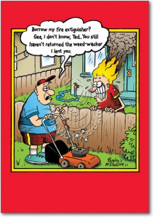 Weed Whacker Unique Humor Birthday Greeting Card Nobleworks