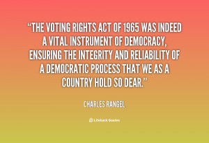 Voting Rights Act of 1965 Quotes