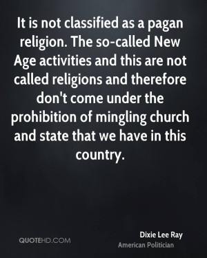 It is not classified as a pagan religion. The so-called New Age ...