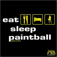 ... of the day - bacon goes well with everything. #paintball #paintballing