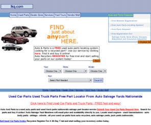 lkq.com: Used Car Parts Locator Used Auto Truck Salvage YardsUsed Car ...