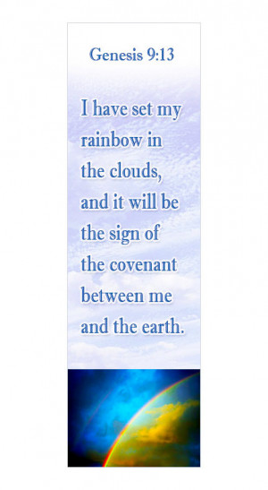 Free Christian bookmark for Genesis 9:13