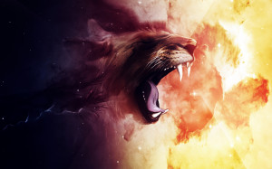 Roaring Lion Art HD Wallpaper #6438