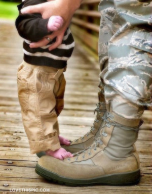 Army Love Quotes Tumblr Baby feet on army boots
