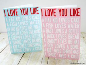 love you like printable valentine cards