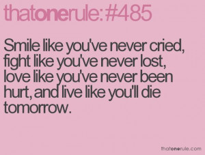 Words to live by