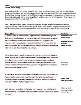 ... Expansion - Andrew Jackson Native American Policy - Manifest Destiny