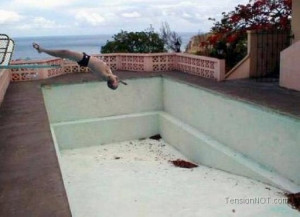 Funny) , Dive In Empty Pool